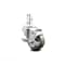 Service Caster 3 Inch Gray Polyurethane Wheel Swivel 3/4 Inch Square Stem Caster with Brake SCC-SQ20S314-PPUB-GRY-TLB-34 - alternate 2